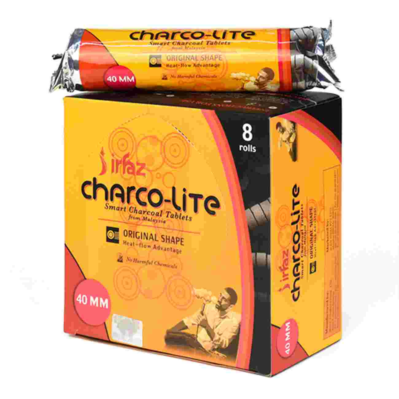 IRFAZ CHARCO LITE BAKHOOR CHARCOAL-80 PCS
